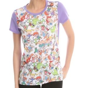 Nickelodeon Retro Character T-shirt purple/white